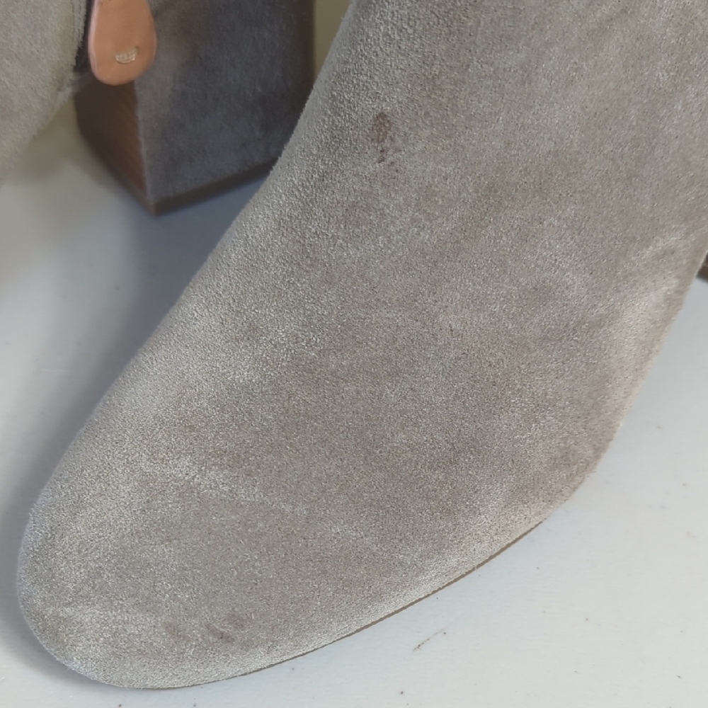 Gentle Souls Taupe Suede Ankle Booties - Picture 3 of 6